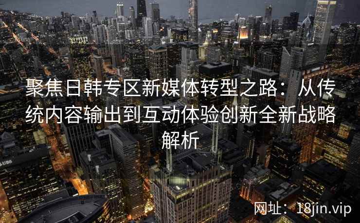 聚焦日韩专区新媒体转型之路:从传统内容输出到互动体验创新全新战略解析