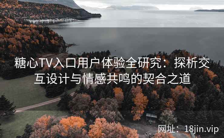 糖心TV入口用户体验全研究：探析交互设计与情感共鸣的契合之道